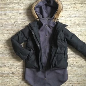 ☃️Down Puffer Jacket w/ Fur Trim Hood